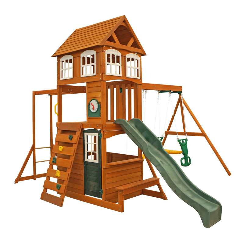 KidKraft Cranbrook Wooden Swing Set & Reviews Wayfair